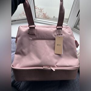 NWT Atlas Pink Beis Mini Weekender!